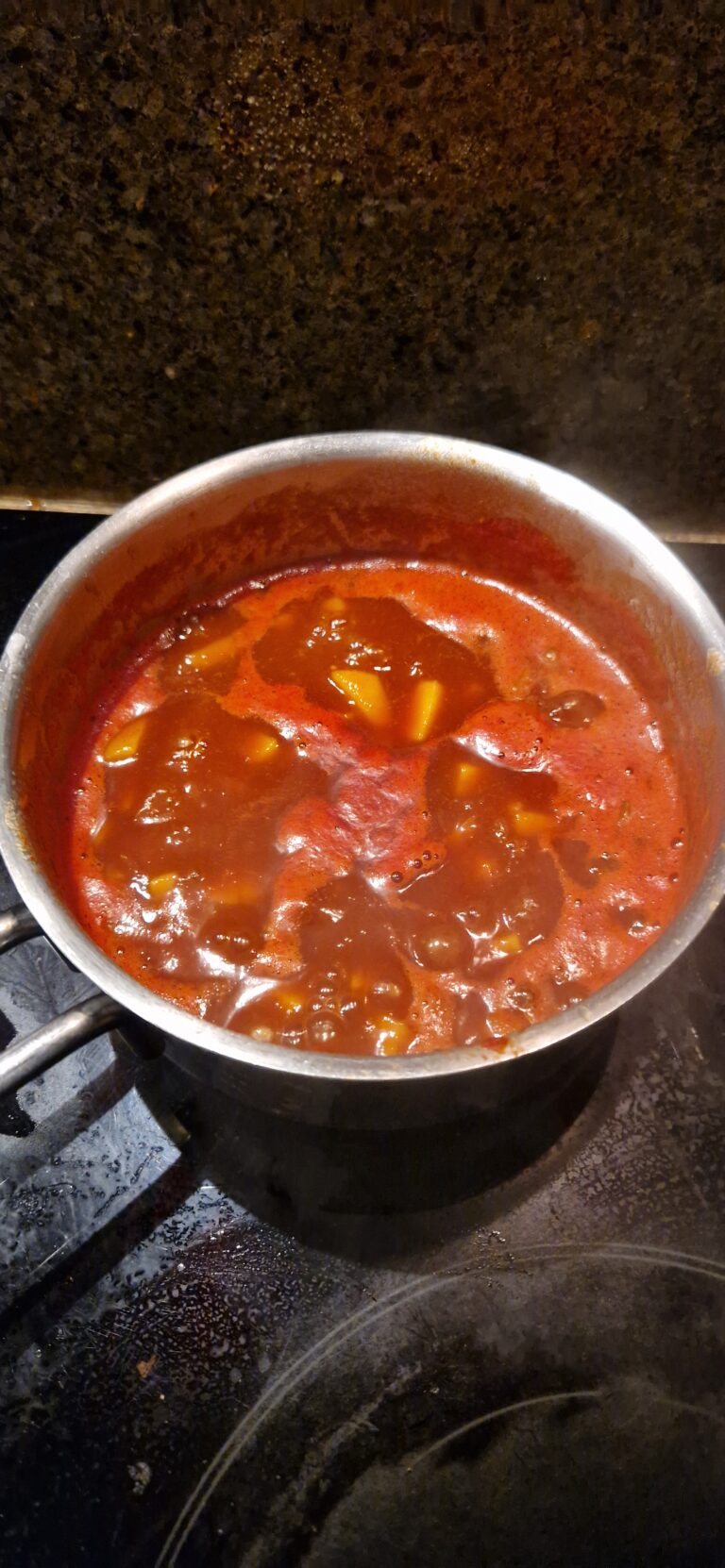 Perzik BBQ saus